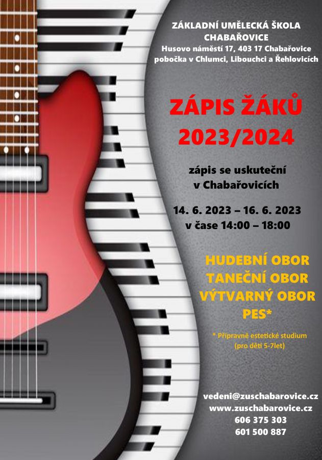 ZÁPISOVÉ DNY V ZUŠ