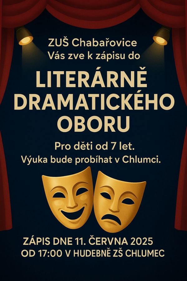 ZÁPIS: LITERÁRNĚ- DRAMATICKÝ OBOR