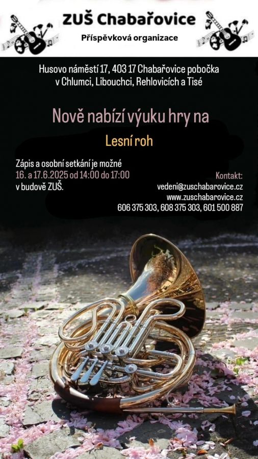 Lesní roh - zápis